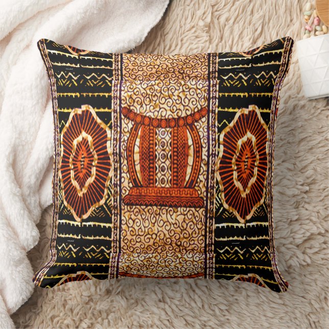 Cojín decorativo de Motif Tribal Africano (Manta)