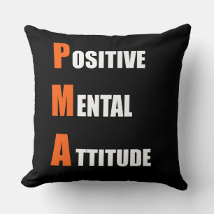 Cojín decorativo de motivación de actitud mental p