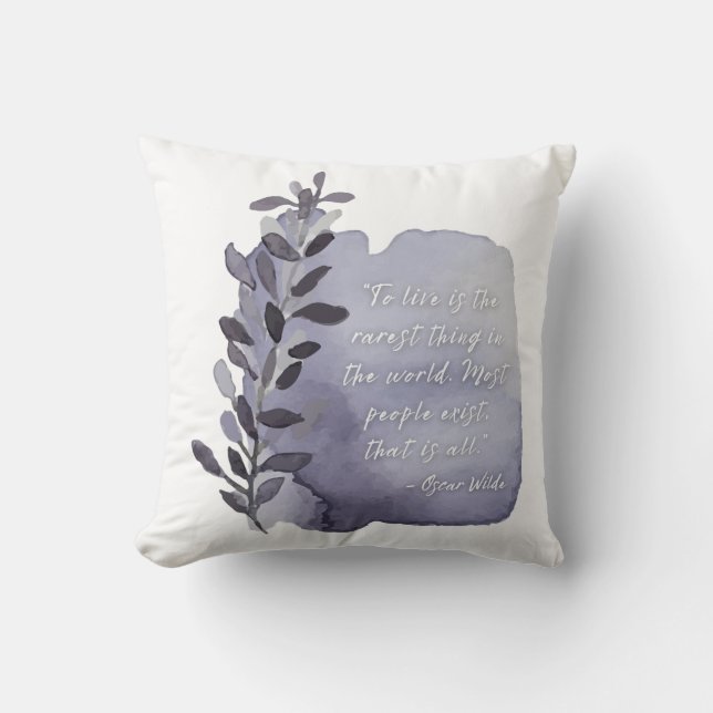 Cojín decorativo de motivación de Rarest Thing Boh (Anverso)