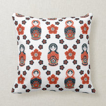 Cojín decorativo de muñecas nidificantes