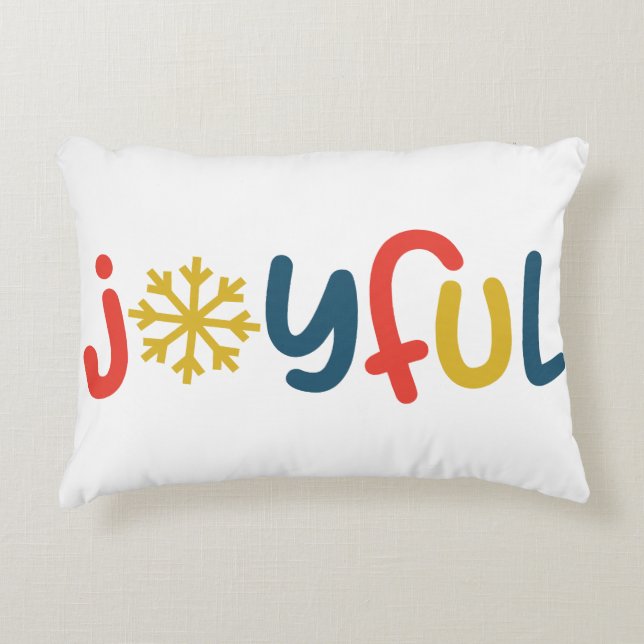 Cojín decorativo de Navidades alegres - Festividad (Anverso)