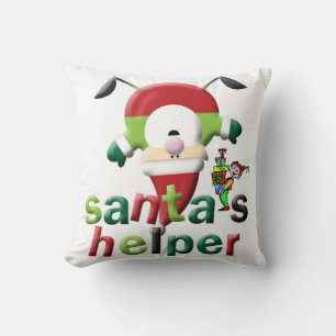 Cojín decorativo de navidades, ayudante de Santa