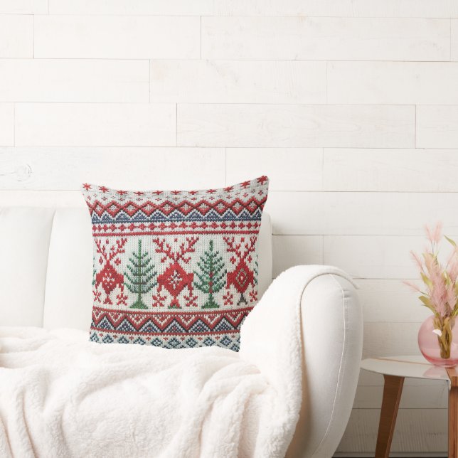 Cojín decorativo de Navidades bordadas de estilo n (Sofá)