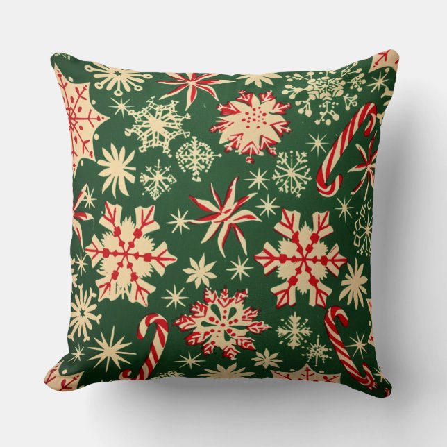 Cojín decorativo de Navidades caprichosos (Anverso)