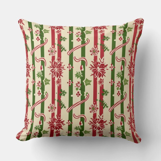 Cojín decorativo de Navidades caprichosos (Anverso)