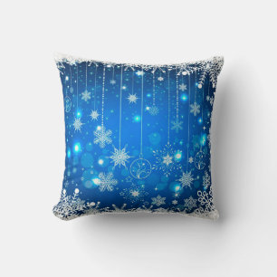 Cojín decorativo de navidades/copos de nieve