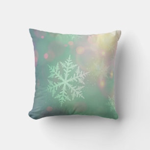Cojín decorativo de navidades/copos de nieve