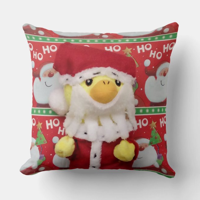 Cojín decorativo de Navidades Danny Duck Santa (Anverso)