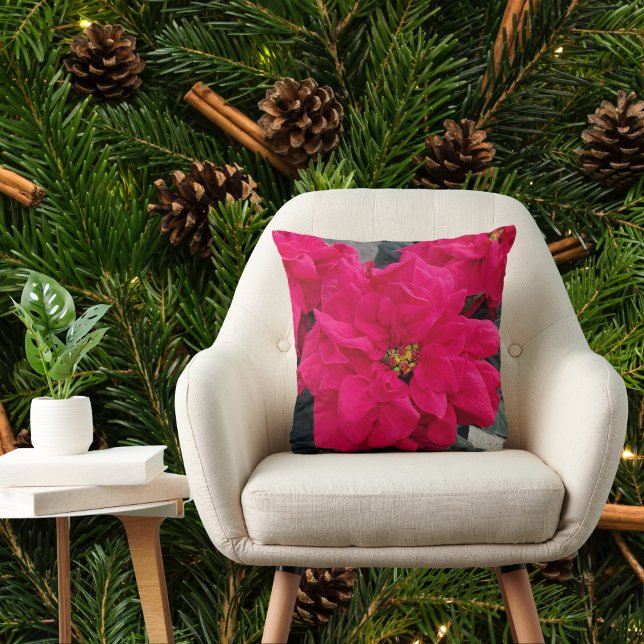 Cojín decorativo de Navidades de Poinsettia (Subido por el creador)