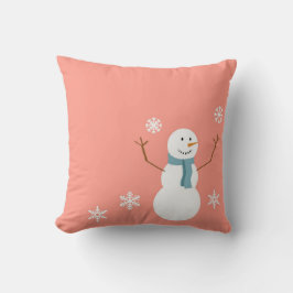 Cojín decorativo de Navidades de Snowman de Peach 