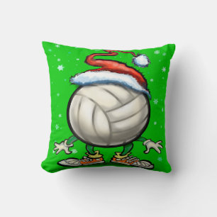 Cojín decorativo de Navidades de voleibol