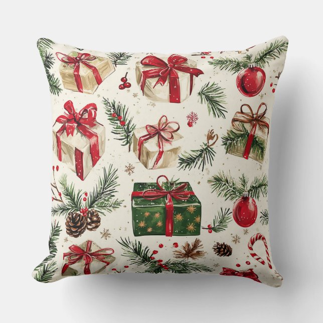 Cojín decorativo de navidades - Decoración festiva (Anverso)