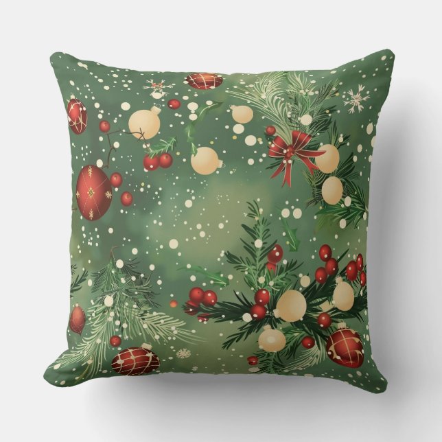Cojín decorativo de navidades - Decoración festiva (Anverso)