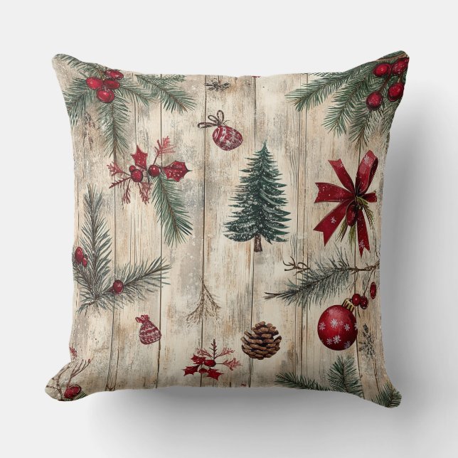 Cojín decorativo de navidades - Decoración festiva (Anverso)