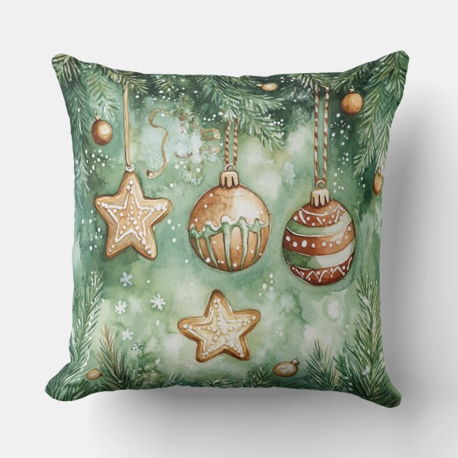 Cojín decorativo de navidades - Decoración festiva (Anverso)