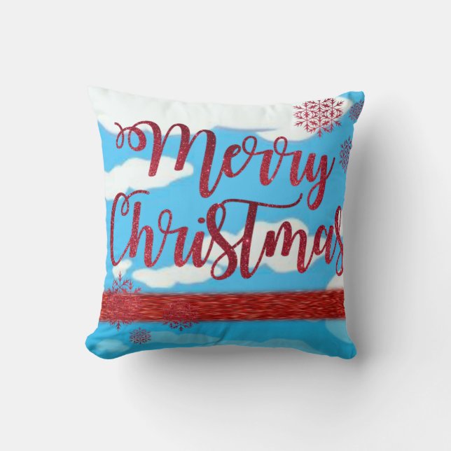 Cojín decorativo de navidades, Feliz Navidad (Anverso)
