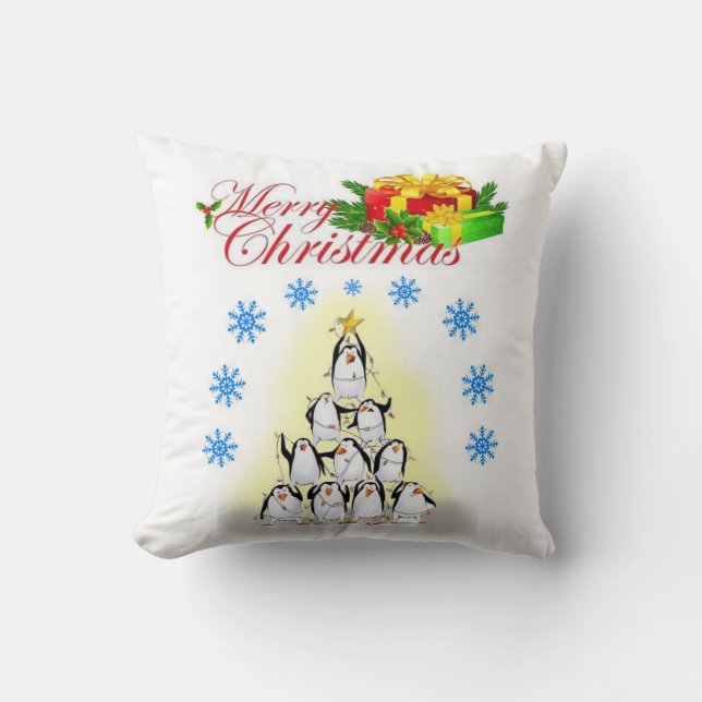 Cojín decorativo de navidades, Feliz Navidad (Anverso)