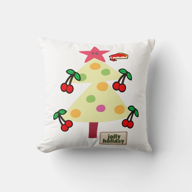 Cojín decorativo de navidades, feriado de julio (Anverso)