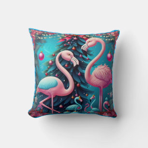 Cojín decorativo de Navidades Flamingo