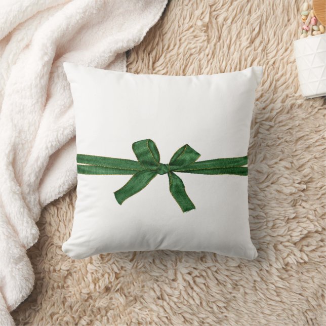 Cojín decorativo de navidades, Green Bow (Manta)