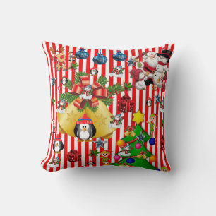 Cojín decorativo de navidades, hombre de nieve de 