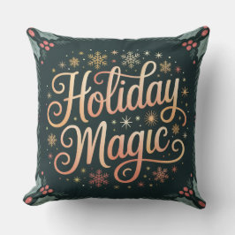 Cojín decorativo de Navidades merry y Bright