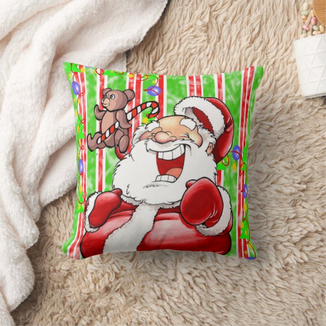 Cojín decorativo de navidades, osito de peluche de (Manta)