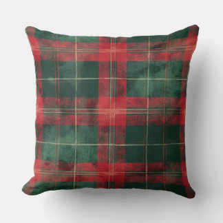 Cojín decorativo de Navidades rojos y verdes con m