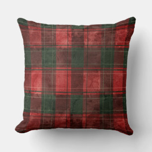 Cojín decorativo de Navidades rojos y verdes con m