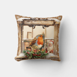 Cojín decorativo de Navidades Santa y Robin