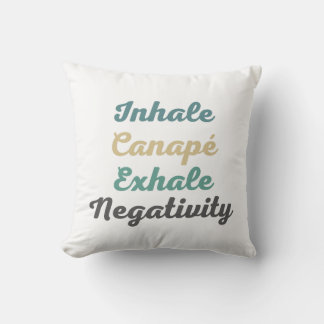 Cojín decorativo de negatividad por inhalación de
