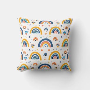 Cojín decorativo de niños arcos de arco iris