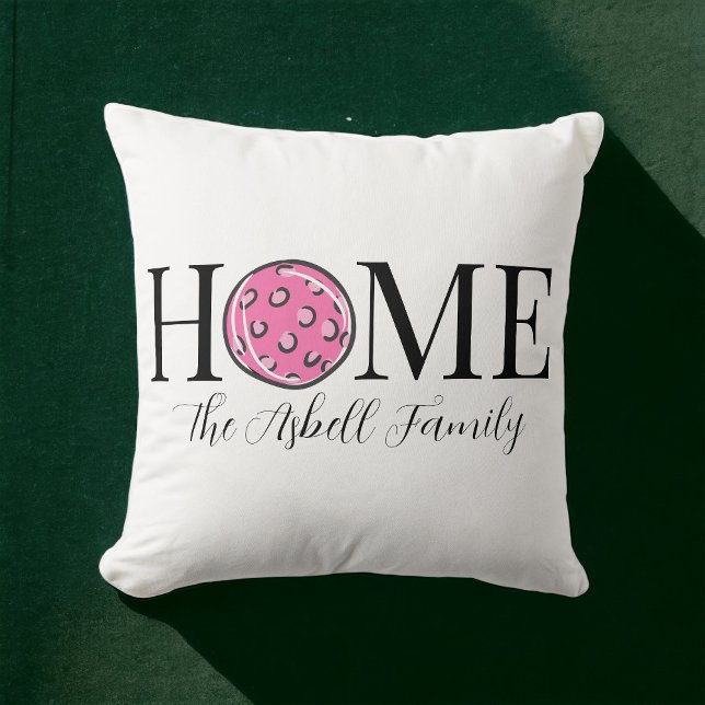 Cojín decorativo de nombre de familia Home Pink Pi (Subido por el creador)