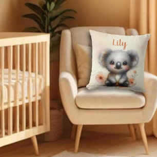 Cojín decorativo de nombre personalizado de Cute B
