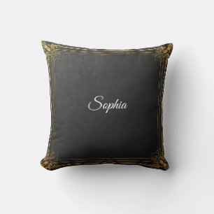 Cojín decorativo de nombre personalizado - Elegant