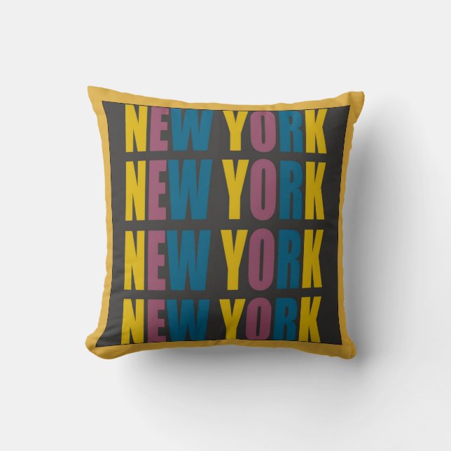 Cojín decorativo de Nueva York (Anverso)