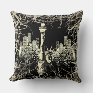 Cojín Decorativo de nueva York color negro