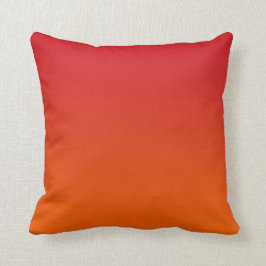 Cojín decorativo de Ombre de la puesta del sol