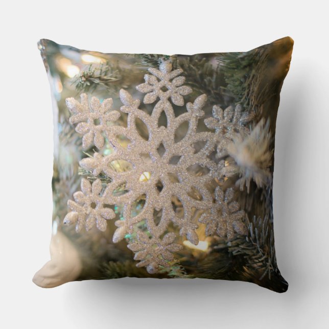Cojín decorativo de Ornamento de Navidad (Anverso)