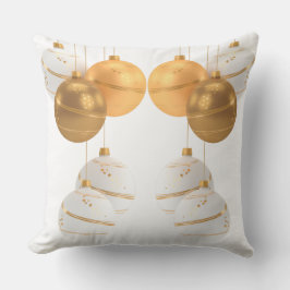 Cojín decorativo de Ornamentos de Navidad