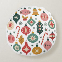 Cojín decorativo de Ornamentos de Navidad