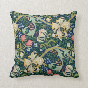 Cojín decorativo de oro de los lirios