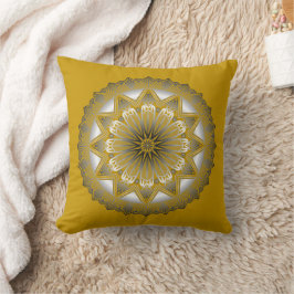 Cojín decorativo de oro Ramadan Mandala