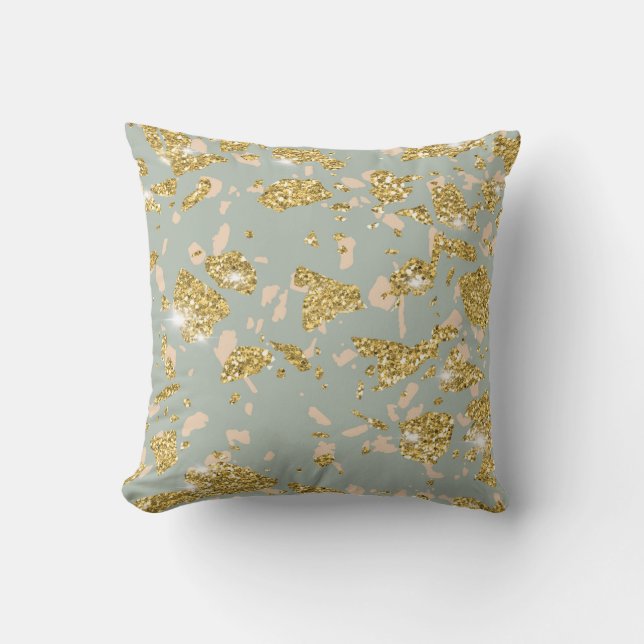 Cojín decorativo de oro rosa (Anverso)