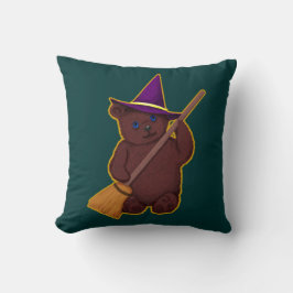 Cojín decorativo de oso de brujería