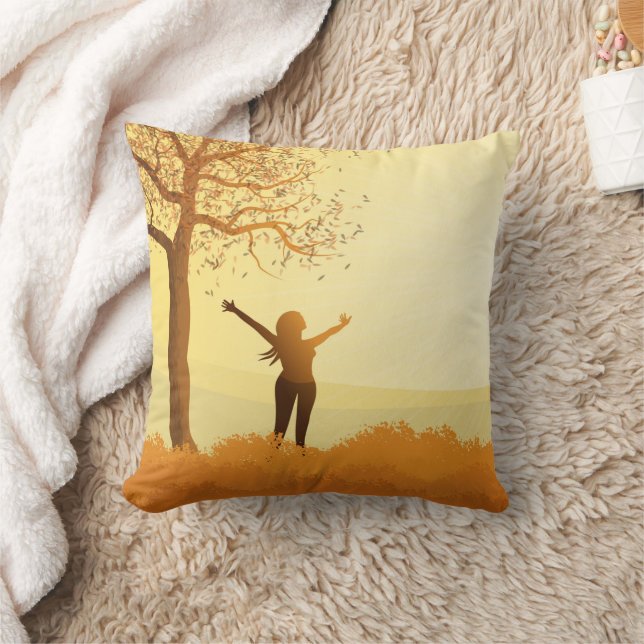 Cojín decorativo de otoño (Manta)