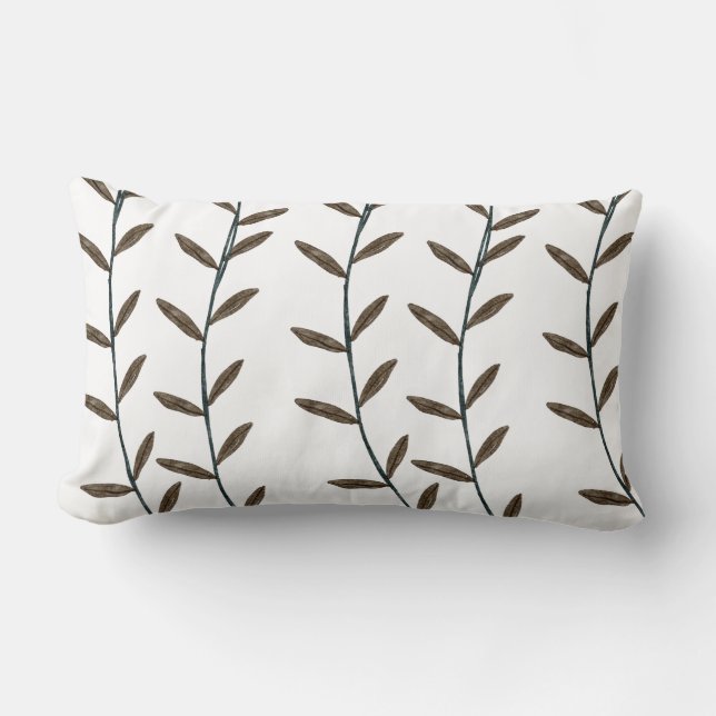 Cojín decorativo de otoño elegante, almohada lumba (Anverso)
