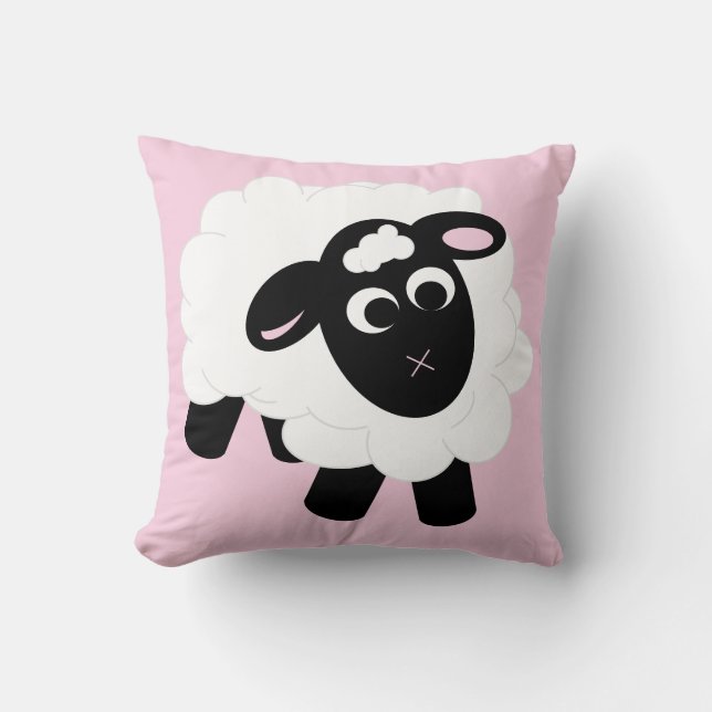 Cojín decorativo de oveja Personalizado (Anverso)