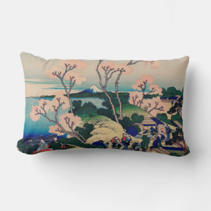 Cojín decorativo de paisajes de jardines de interi