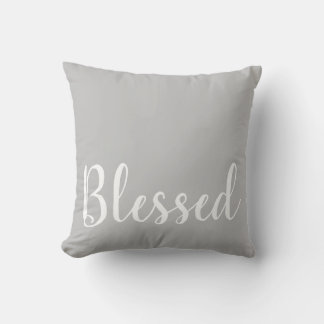 Cojín decorativo de palabras inspiradoras benditas